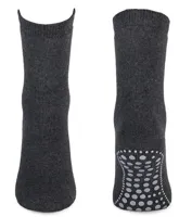Homepads Antislip sokken 1 paar - Antraciet - Katoenen grip sokken - Huissokken - thumbnail