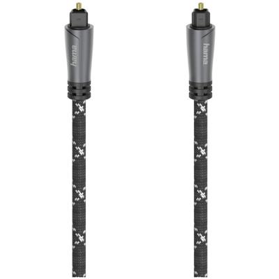 Hama OPTISCHE AUDIOKABEL, ODT-STEKKER (TOSLINK), METAAL, 3,0 M Optische kabel Zwart