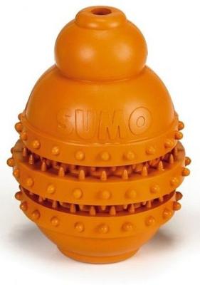 Beeztees BZ SUMO PLAY DENTAL M ORA 9X9X12 Beeztees Sumo Play Dental - Hondenspeelgoed - Rubber - Oranje - M, M, Oranje