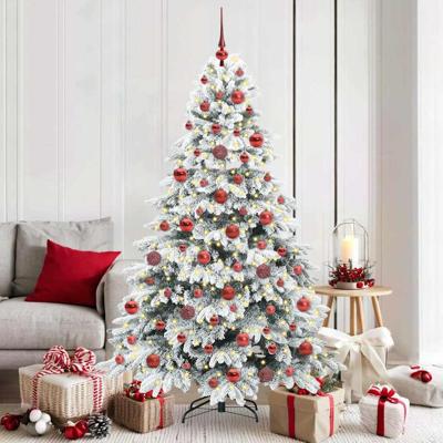 VidaXL Kunstkerstboom met 300 led met standaard wit 180 cm pe en pvc
