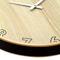 NeXtime - NeXtime - Wandklok - 40 cm - Hout - Zwart - 'Loop Big' - thumbnail