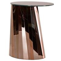 ClassiCon Pli High bijzettafel 53x42 brons, tafelblad gesatineerd - thumbnail