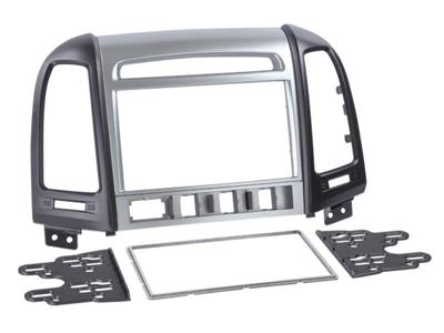 2-DIN Paneel Hyundai Santa Fé 2011-2018 Kleur: Zilver/Zwart
