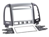 2-DIN Paneel Hyundai Santa Fé 2011-2018 Kleur: Zilver/Zwart - thumbnail