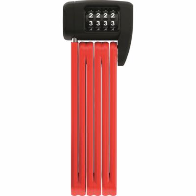 Abus bordo combo lite 6055c/85 vouwslot - rood - 85cm