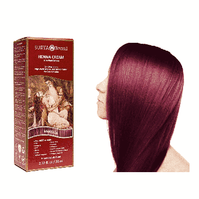 Surya Brasil Henna haarverf creme marsala 70 Milliliter Surya Brasil Henna haarverf creme marsala 70 Milliliter