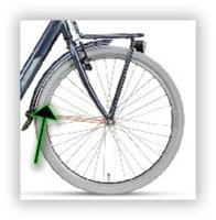 Batavus Spatbord voor 26" jeans glans - thumbnail