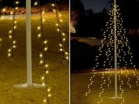 Lichtgordijn LED Zwart Warm wit - thumbnail