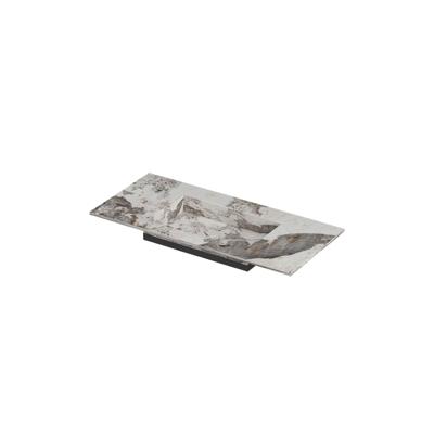 INK Post Wastafel keramische slab envelop bak midden zonder kraangat 100x45x1 Island glossy INK Post Wastafel keramische slab envelop bak midden zonder kraangat 100x45x1 Island glossy