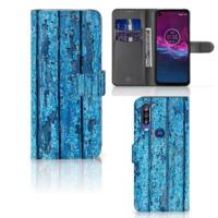 Motorola One Action | Book Style Case | Wood Blue - thumbnail