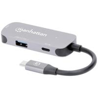 Manhattan USB-C auf HDMI 3-in-1 Docking-Konverter USB-C dockingstation Geschikt voor merk (dockingstation): Universeel USB-C Power Delivery - thumbnail