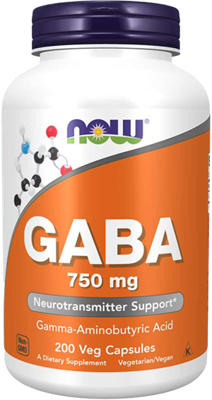 GABA 750mg Now Foods 200v-caps GABA 750mg Now Foods 200v-caps