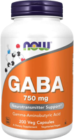 GABA 750mg Now Foods 200v-caps - thumbnail