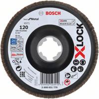 Bosch Accessoires X-LOCK Lamellenschijf schuin, kunststof Ø125mm, G 120, X571, 
Best for Metal - 2608621770 - thumbnail