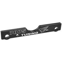 Team Corally - Suspension Arm Mount - FR - Swiss Made 7075 T6 - 3mm - Hard Anodised - Black - Made In Italy - thumbnail