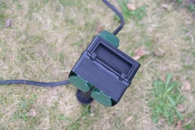 Brennenstuhl 1154440 Buitenstopcontact 4-voudig Zwart