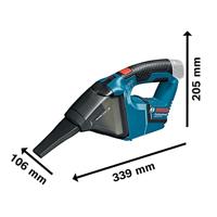 Bosch Professional GAS 12V Accu Stofzuiger 12V Li-ion Basic Body - 06019E3000 - thumbnail
