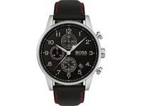 Boss Hugo Boss chronograaf navigator herenhorloge met zwarte stoffen band, 44 mm - thumbnail