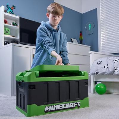 Minecraft Storage Box with Folding Chair Minecraft Storage Box with Folding Chair