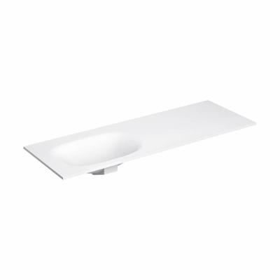 Clou Hammock Wastafelblad Enkele Waskom Links 150 cm Aluite Mat Wit Clou