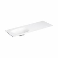 Clou Hammock Wastafelblad Enkele Waskom Links 150 cm Aluite Mat Wit Clou - thumbnail