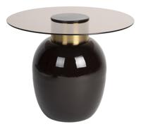 ZILT Ronde Bijzettafel 'Freddy' Glas, 50cm - thumbnail