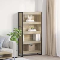 Boekenkast 2 pcs Sonoma 80 x 30 x 155 cm Bewerkt hout - thumbnail
