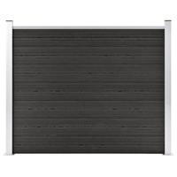 VidaXL Schuttingpaneel 180x146 cm hkc grijs - thumbnail