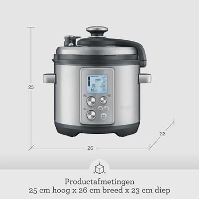 Sage The Fast Slow Pro Slowcooker Grijs - thumbnail