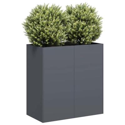 Plantenbak 80x40x80 cm koudgewalst staal antracietkleurig Plantenbak 80x40x80 cm koudgewalst staal antracietkleurig