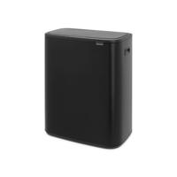 Brabantia Bo touch bin 2x30 liter matt black - thumbnail