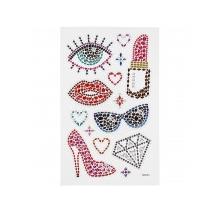 Creativ Company Diamond stickers, klaar voor het feest, vel 10x16 cm, 1 vel