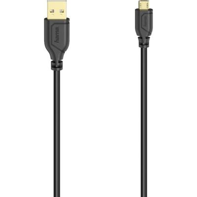 Hama Micro-USB-kabel Flexi-Slim USB 2.0 480 Mbit/s 0,75 M
