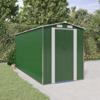 Tuinschuur 192x440x223 cm gegalvaniseerd staal groen - thumbnail
