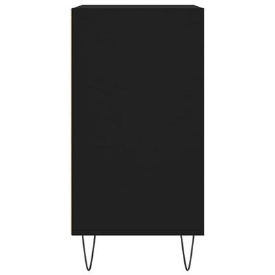 Dressoir 57x35x70 cm bewerkt hout zwart