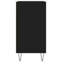 Dressoir 57x35x70 cm bewerkt hout zwart - thumbnail