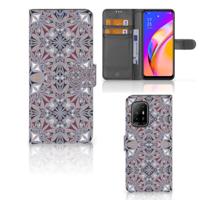 OPPO Reno5 Z | A94 5G | Bookcase | Flower Tiles - thumbnail