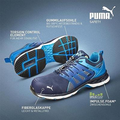 PUMA VELOCITY 2.0 BLUE LOW 643850-43 Veiligheidsschoenen ESD S1P Schoenmaat (EU): 43 Blauw 1 stuk(s) - thumbnail