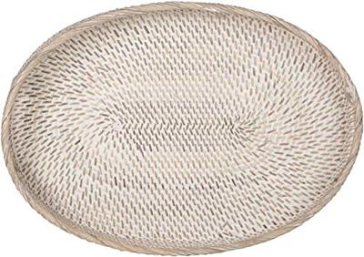 MUST Living Dienblad 'Saint Barths' Ovaal, Rotan, Set van 2 stuks MUST Living Dienblad 'Saint Barths' Ovaal, Rotan, Set van 2 stuks