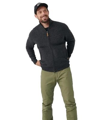 Fjallraven Övik Zip Cardigan Knit Vest Heren Dark Grey XL