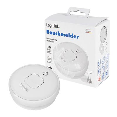 LogiLink SC0016 Rookmelder Incl. batterij (10 jaar) werkt op batterijen (Ø x h) 104 mm x 50 mm LogiLink SC0016 Rookmelder Incl. batterij (10 jaar) werkt op batterijen (Ø x h) 104 mm x 50 mm