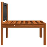 3-delige Loungeset met kussens massief acaciahout - thumbnail