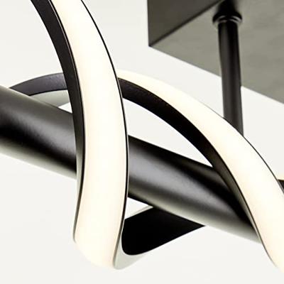 Brilliant Zwarte design plafondlampAmalie S - G99816/06
