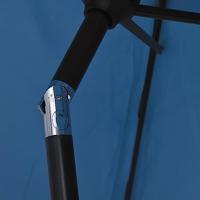 Parasol met metalen paal 300x200 cm azuurblauw - thumbnail