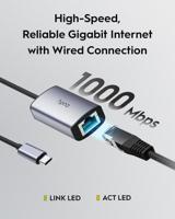 CUDY UE10C USB-C naar Ethernet-adapter - thumbnail