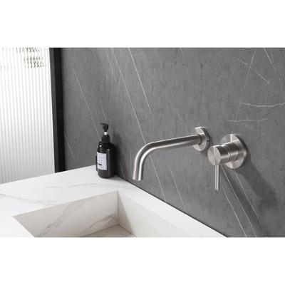 Wiesbaden 304 Wastafelkraan met Coldstart Inbouw Compleet - RVS