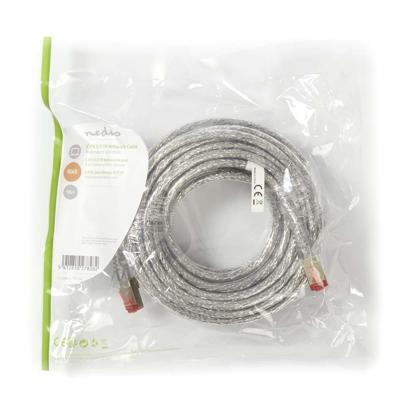 CAT6 S/FTP-Netwerkkabel | RJ45 Male - RJ45 Male | 10 m | Transparant