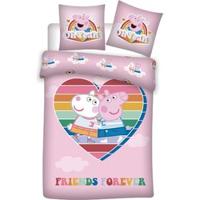 Peppa Pig Dekbedovertrek Friends forever 140 x 200 cm - Polyester - thumbnail