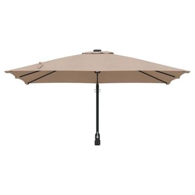 Tuinparasol Taupe en Zwart 248.5 x 247.5 x 160 cm