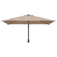 Tuinparasol Taupe en Zwart 248.5 x 247.5 x 160 cm - thumbnail